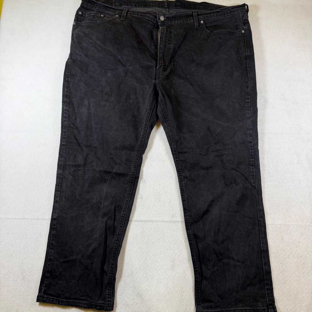 Levis 541 Athletic Taper Mens Black Denim Jeans 5-Pocket Pants 6117 - Picture 3 of 6